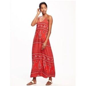 Old Navy Red Maxi Dress
